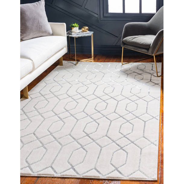 MarilynMonroe Glam Geometric Navy Blue/Gold Area Rug & Reviews Wayfair